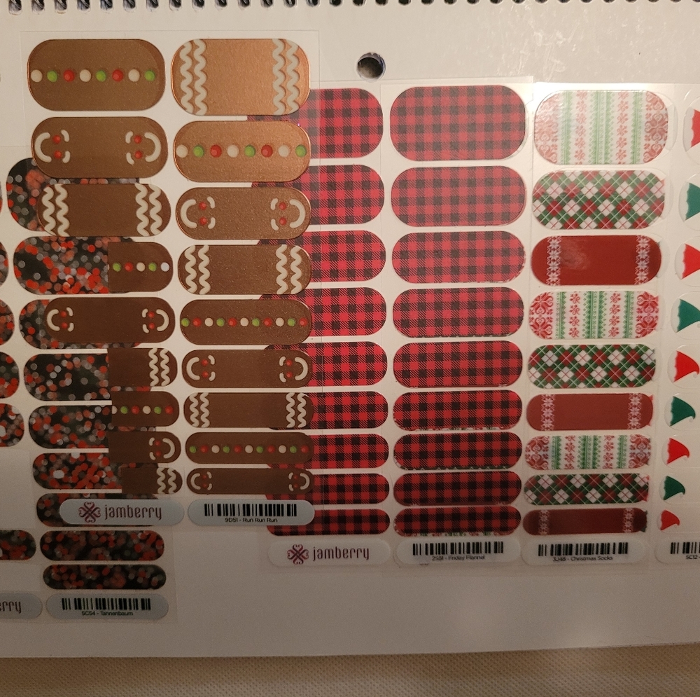 Holiday jamberry nail art design wrap stickers